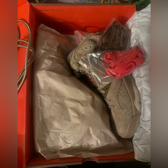 Air Jordan 6 Retro x Travis Scott 'British Khaki' DH0690-200 - Picture 8 of 10